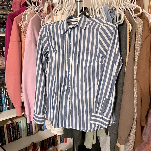 Bold Stripe Button Down Shirt - Picture 2 of 5